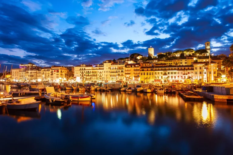 Cannes aerial panoramic view, France
