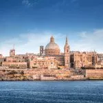 Valletta skyline with the St. Pauls Cathedral